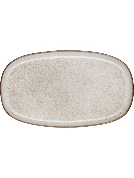 Platte 31 x 18 cm ovale Saisons sand 