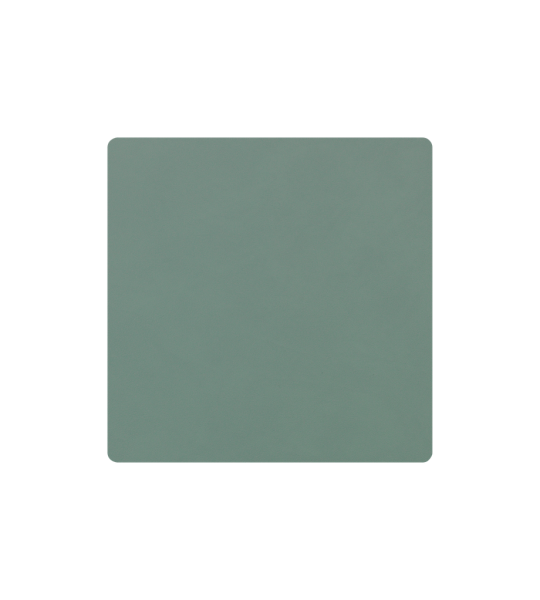 Glasuntersetzer 10x10 cm Leder Pastell grün Square 