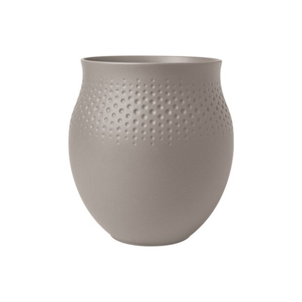 Vase 16,5 x 17,5 cm Perle Manufacture Collier taupe