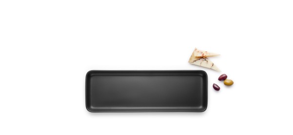 Servierplatte 13 x 37 cm Nordic Kitchen schwarz