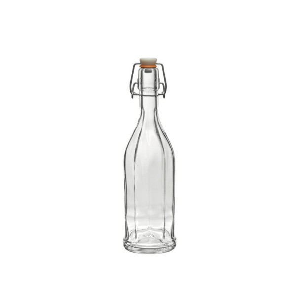 Flasche mit Bügelverschluss 10-kant