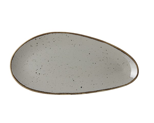 Platte 35,5 x 17 cm oval "Taste" taupe