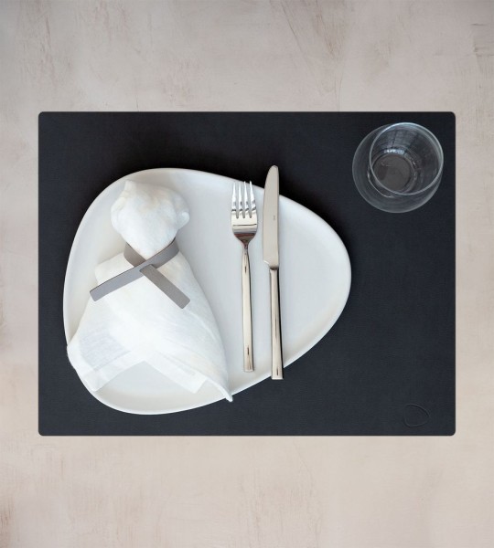 Tischset 35 x 45 cm schwarz Square 