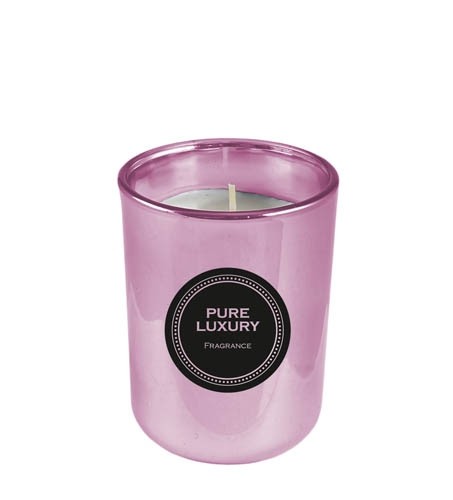Duftkerze Pure Luxury rosa 10 cm 