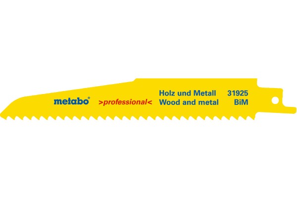 Säbelsägeblatt "Holz + Metall Professional" 150 x 1,6 mm 5er-Set