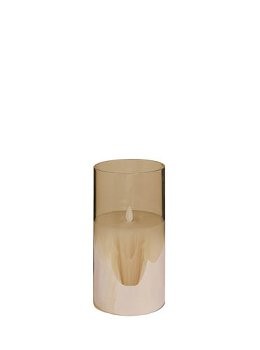LED Kerze Lavik amber 20 cm mit Fernbedienung 