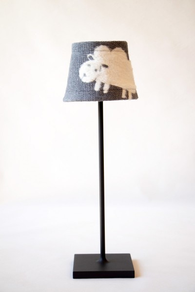 Lampenkleid Serie Countryhome Woolshepp gray