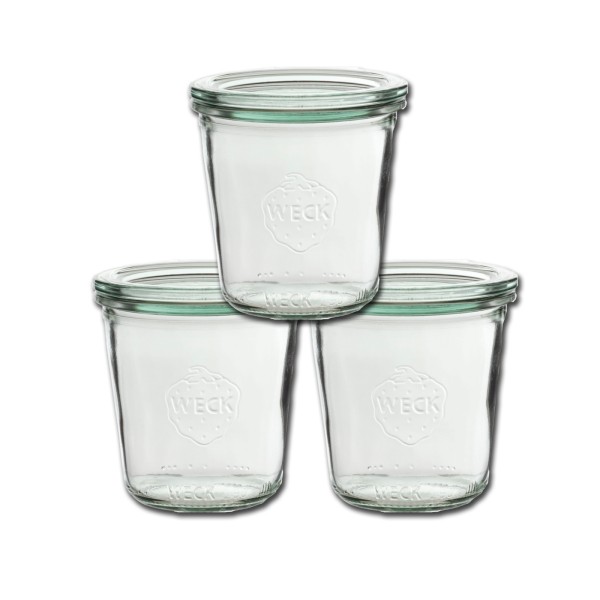 Einkochglas 290 ml mit Deckel "Einkochwelt" 3-teilig
