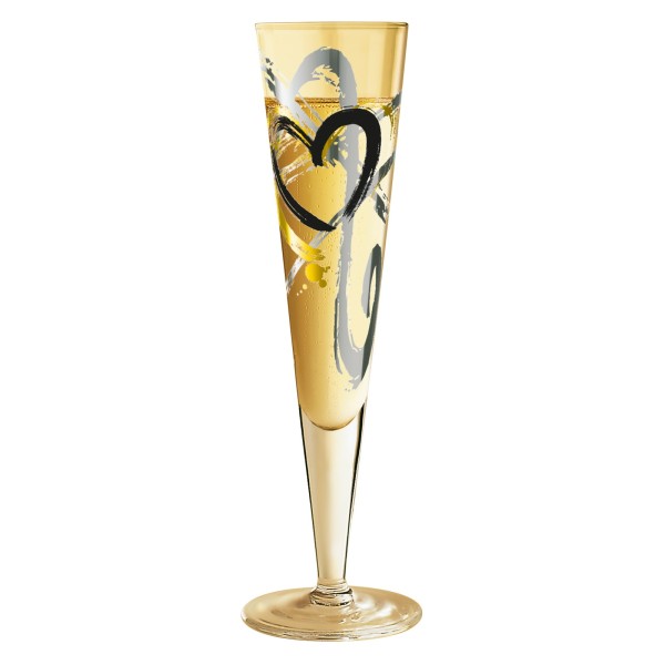 Champagnerglas mit Stoffserviette "Thomas Marutschke" 