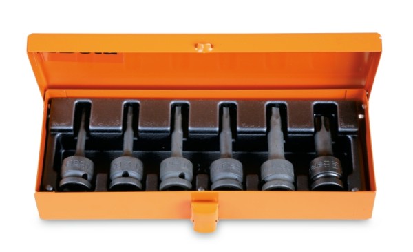 Kraftsteckschlüsselkassette 1/2" 720TX/C6 von T30 bis T60 für Torx-Schrauben