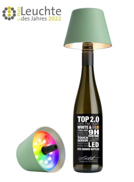 Akku Outdoorlampe olivgrün LED