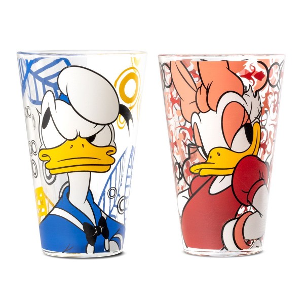 Trinkglas Donald & Daisy