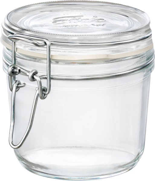 Einkochglas 350 ml mit Bügelverschluss und Gummiring