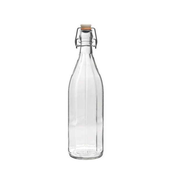 Flasche mit Bügelverschluss 10-Kant