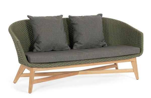 Sofa mit Kissen Coachella grün