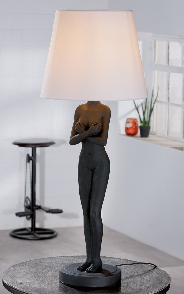 Lampe 78 cm "Lady" black & white