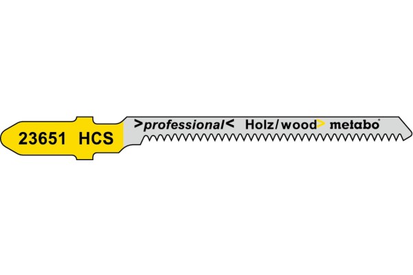 Stichsägeblatt "Holz - Professional" HCS - 57 x 1,4 mm 5er-Set