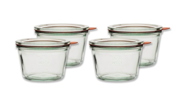 Einkochglas mit Deckel "Sturzform"