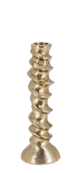 Kerzenleuchter Metall gold 18 cm 