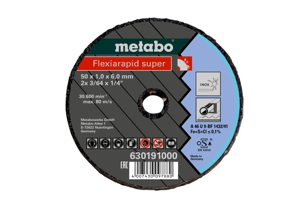 Trennscheibe Flexiarapid Super Inox - 76 x 1,0 x 6,0 mm