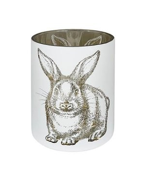 Tischlicht Velto Hase weiss 12,5 cm 